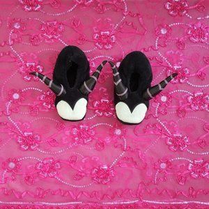 Maleficent slippers with horns